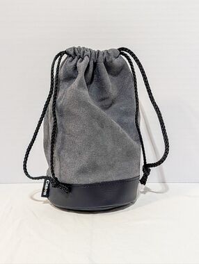 Canon LP1222 Soft Lens Case Pouch - Gray Suede & Leather Base